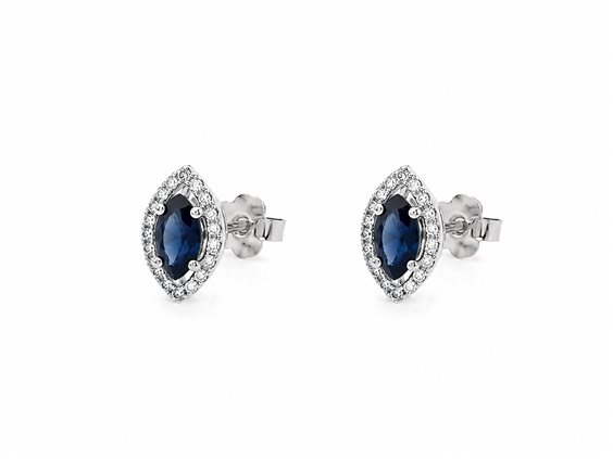 Ohrringe Recarlo Dame in Gold Zaffiro 0.40 Ct XE 250/BZF1 - XE 250/BZF1